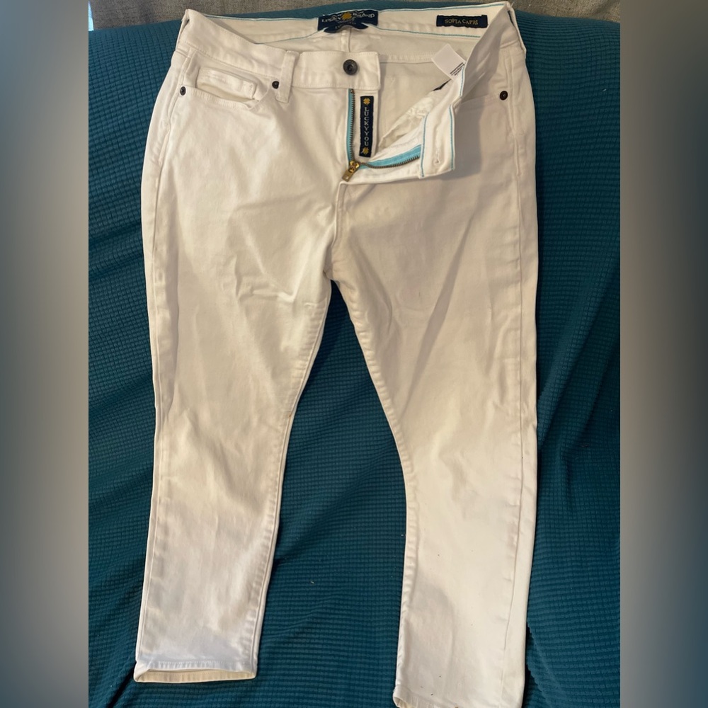 Lucky white jeans size 10